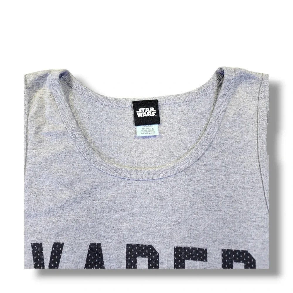 Vintage Pacific Star Wars Vader 77 Gray Tank Top‎ Men's Size Medium